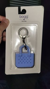 Bogg Bag Tiny Tote Keychain Clip Light Blue GYM